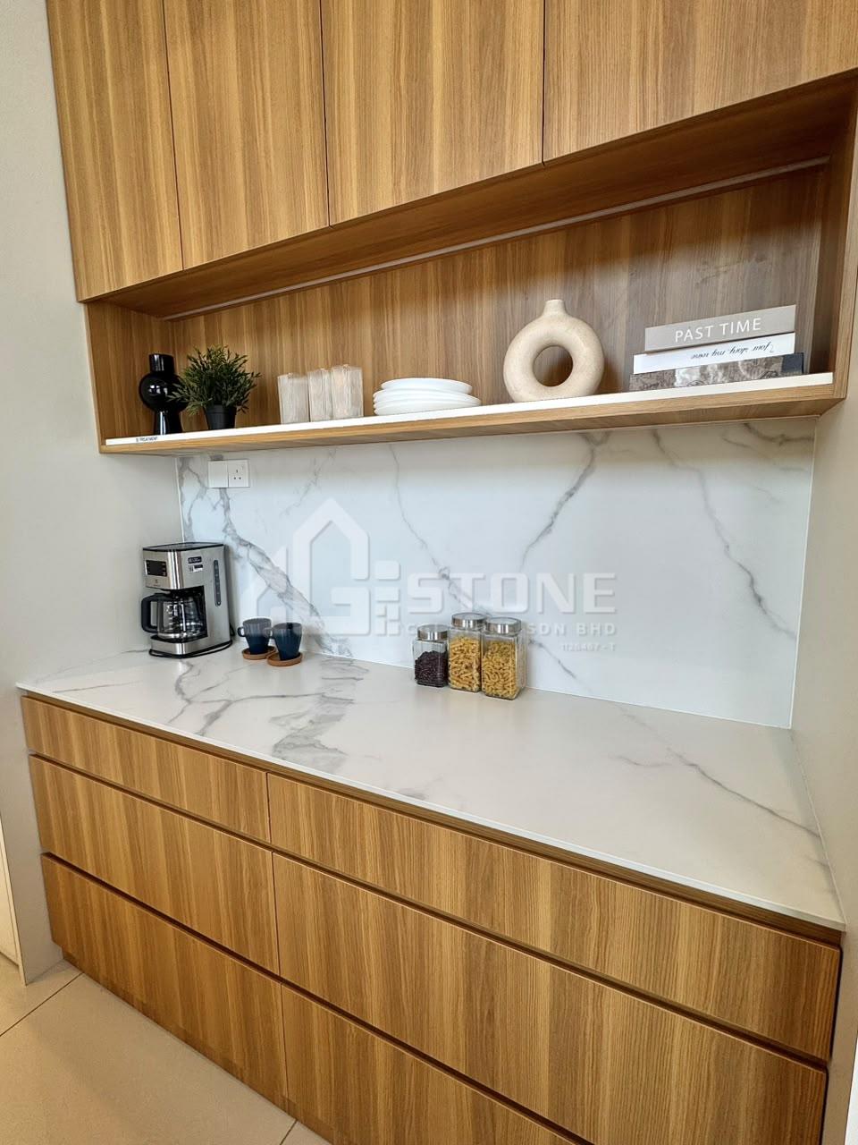 Greek White Sintered Stone 12MM Kitchen Top & Island Top