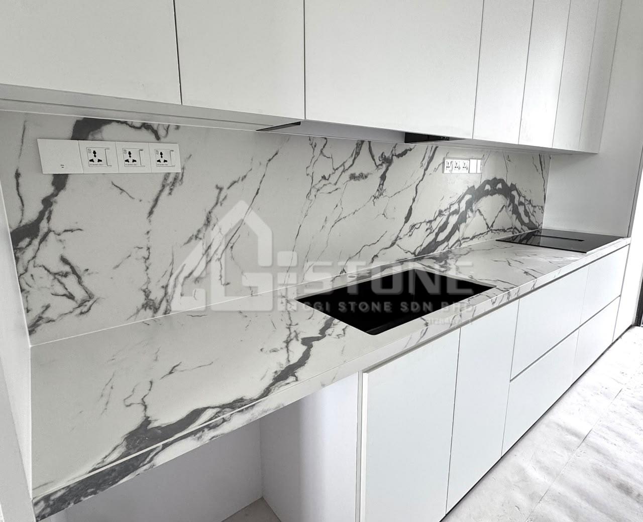 Glacial Sintered Stone 12MM Kitchen Top