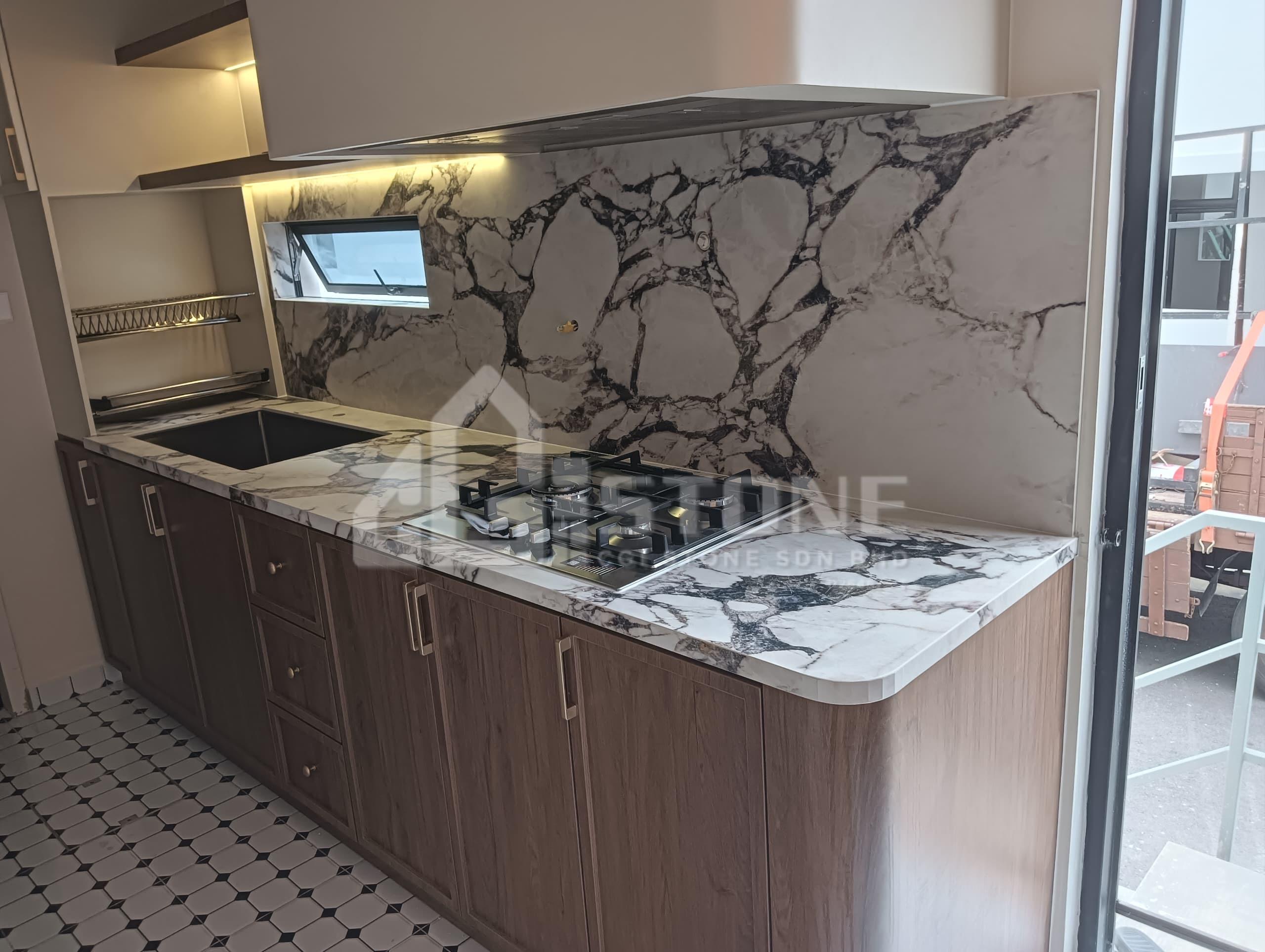 CS3061 Calacatta Viola Sintered Stone Kitchen Top